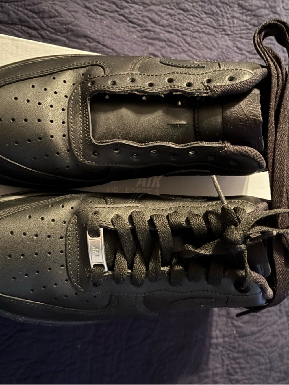 Nike Black Leather Low-Top Sneakers